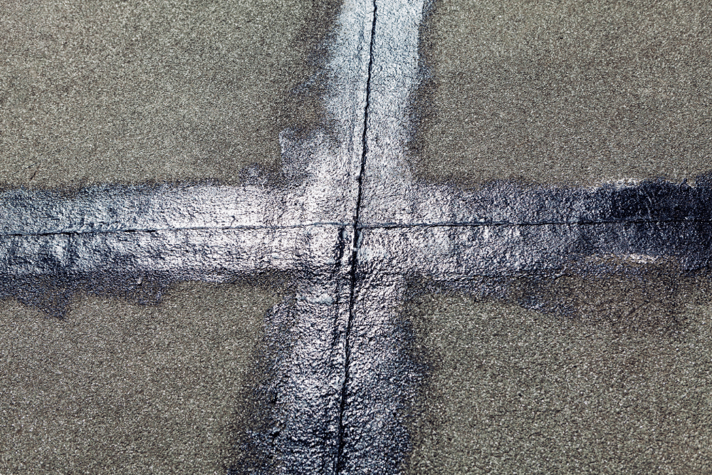 Sealing crack concrete surface